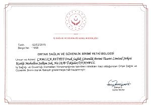 Ortak Sağlık ve Güvenlik Birimi Yetki Belgesi